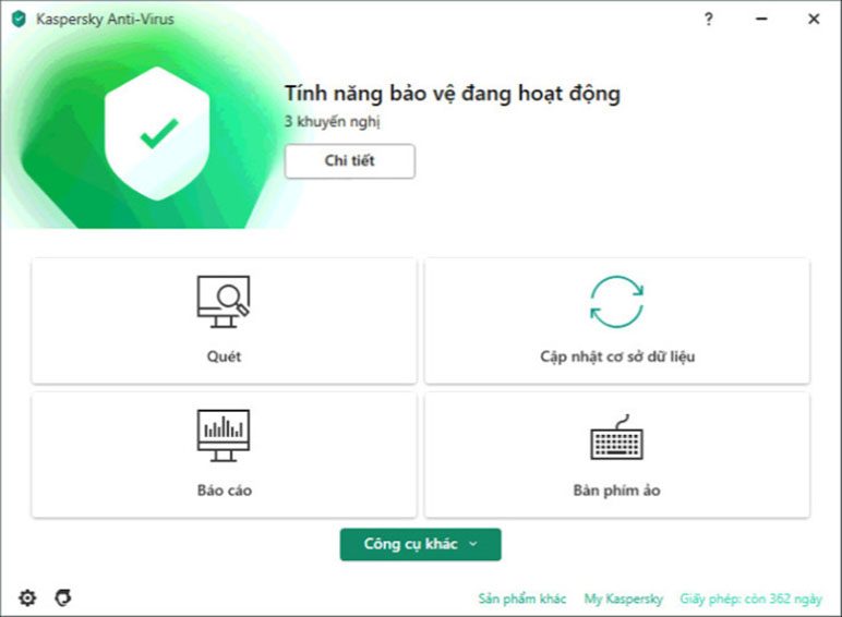Bán Key Kaspersky Anti-Virus Giá Rẻ Mới Nhất