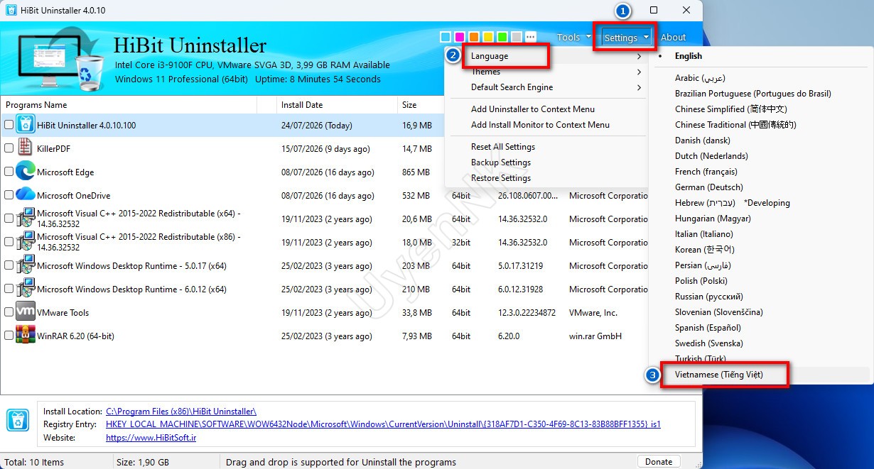 Tải HiBit Uninstaller – Phần Mềm Gỡ Bỏ Ứng Dụng Tận Gốc 8 Tải HiBit Uninstaller – Phần Mềm Gỡ Bỏ Ứng Dụng Tận Gốc