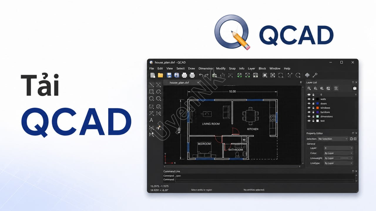 Tải QCAD – Phần Mềm Thiết Kế CAD 2D