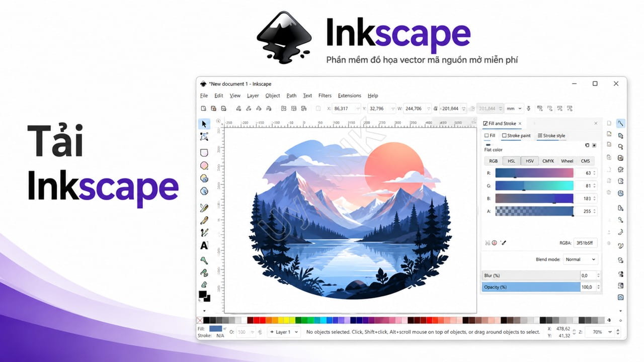 Tải Inkscape - Phần Mềm Đồ Họa Vector Thay Thế CorelDRAW